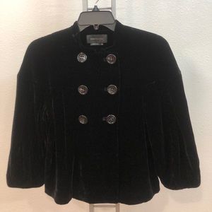 Gorgeous Black Velvet BCBG MAXAZRIA Evening Jacket Size XS